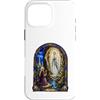 Holy Art Custodia per iPhone 16 Pro Max Opera d'arte mosaico della Cattedrale dell'Apparizione della Vergine Mar