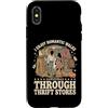Negozio Dell'usato Acquisti Di Seconda M Custodia per iPhone X/XS I Enjoy Romantic Walks Through Thrift Stores Vintage
