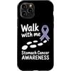 Stomach Cancer Warrior Gifts for Women a Custodia per iPhone 11 Pro Consapevolezza del cancro allo stomaco Pervinca Novembre Cancro allo stomaco