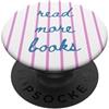 Bookworm Book Lover Leggi di più Libri Lettura a righe PopSockets PopGrip Adesivo