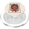 Hannya Oni Mask Aesthetic By TW Maschera giapponese del diavolo Yokai del diavolo Hannya Giappone Oni PopSockets PopGrip per MagSafe
