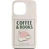 Coffee and Bookis Themed Apparels Women Custodia per iPhone 13 Pro Caffè E Libri Retro Reader Cafe