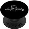 Razze di cani giocose e intelligenti Bor Divertente e carino Border Collie battito cardiaco Cani da PopSockets PopGrip Intercambiabile