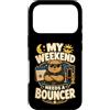 Jimbeels Custodia per iPhone 17 Pro My Weekend Needs A Bouncer umorismo riposo