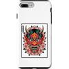 TOKYO WAVES Oni Mask Designs Custodia per iPhone 7 Plus/8 Plus Yokai Oni Maschera Diavolo Giapponese Demone Tattoo Oni Mask