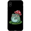Cottagecore Frog Mushroom Lily Pad Cute Custodia per iPhone XS Max Carino Rana Fungo Ombrello Lily Pad Cottagecore Cartoon Art