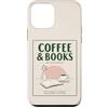 Coffee and Bookis Themed Apparels Women Custodia per iPhone 12 mini Caffè E Libri Retro Reader Cafe