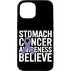 Stomach Cancer Warrior Gifts for Women a Custodia per iPhone 15 Consapevolezza del cancro allo stomaco Pervinca Novembre Cancro allo stomaco