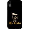 Medieval Renaissance Ren Faire Jousting Custodia per iPhone XR Sir Render Surrender Divertente Cavaliere Medievale Meme