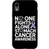 Stomach Cancer Warrior Gifts for Women a Custodia per iPhone XR Consapevolezza del cancro allo stomaco Pervinca Novembre Cancro allo stomaco