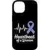Stomach Cancer Warrior Gifts for Women a Custodia per iPhone 14 Consapevolezza del cancro allo stomaco Pervinca Novembre Cancro allo stomaco