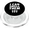 MUSHROOM HUNTING HUNTER GIFTS I Can Smell Them Funny Morchella Morel Mushroom Hunter Citazione PopSockets PopGrip per MagSafe