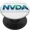 Manu Bay Surf Company Logo NVDA Diffused Tech PopSockets PopGrip Adesivo