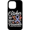 Stomach Cancer Warrior Gifts for Women a Custodia per iPhone 14 Pro Max Consapevolezza del cancro allo stomaco Pervinca Novembre Cancro allo stomaco