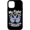 Stomach Cancer Warrior Gifts for Women a Custodia per iPhone 12/12 Pro Consapevolezza del cancro allo stomaco Pervinca Novembre Cancro allo stomaco