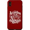 Great Accordion Player Accordionist Gift Custodia per iPhone XS Max Accordion To Me Polka Music Rocks - Funny Polka Music
