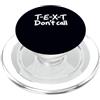 Sarcastic Introvert & Low Social Battery Testo sarcastico Non chiamare Telefono Avoider Umorismo Introverso PopSockets PopGrip per MagSafe