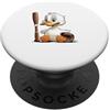 Timowo Studio Anatra Dolce Baseball PopSockets PopGrip Adesivo