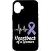Stomach Cancer Warrior Gifts for Women a Custodia per iPhone 16 Plus Consapevolezza del cancro allo stomaco Pervinca Novembre Cancro allo stomaco