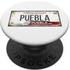Summer Mexican Couples Matching Family M Puebla México Souvenir Mexican Travel Vacation License Plate PopSockets PopGrip Adesivo