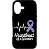 Stomach Cancer Warrior Gifts for Women a Custodia per iPhone 17 Consapevolezza del cancro allo stomaco Pervinca Novembre Cancro allo stomaco
