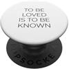 Known And Loved Co. Essere amati significa essere conosciuti Citazione d'amore retrò vintage 5 PopSockets PopGrip Adesivo