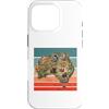 Mappa dell'Australia fauna selvatica can Custodia per iPhone 16 Pro Mappa dell'Australia fauna selvatica canguro koala vombato