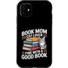 Reading Cat Lover Bookworm Mom Sunset Custodia per iPhone 11 Prenota Mom Cat Lover va bene con una buona lettura