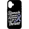 Stomach Cancer Warrior Gifts for Women a Custodia per iPhone 16 Consapevolezza del cancro allo stomaco Pervinca Novembre Cancro allo stomaco