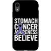 Stomach Cancer Warrior Gifts for Women a Custodia per iPhone XR Consapevolezza del cancro allo stomaco Pervinca Novembre Cancro allo stomaco