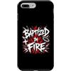 Holy Flame Christian Baptism Revival Custodia per iPhone 7 Plus/8 Plus Battezzato nel fuoco Cristiano Fede Revival