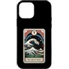 TOKYO WAVES Great Wave Off Kanagawa Desi Custodia per iPhone 12 mini The Great Wave Off Kanagawa By Night Tarocchi Card Retro