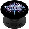 Pickleball Club Y2K Chrome Retro Paddle Pickleball Club Y2K - Lettera bolla cromata, stile retrò PopSockets PopGrip Adesivo