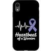 Stomach Cancer Warrior Gifts for Women a Custodia per iPhone XR Consapevolezza del cancro allo stomaco Pervinca Novembre Cancro allo stomaco