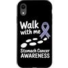 Stomach Cancer Warrior Gifts for Women a Custodia per iPhone XR Consapevolezza del cancro allo stomaco Pervinca Novembre Cancro allo stomaco