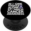 Stomach Cancer Warrior Gifts for Women a Consapevolezza del cancro allo stomaco Pervinca Novembre Cancro allo stomaco PopSockets PopGrip Adesivo