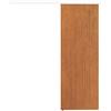 Porta Scorrevole 75x210cm, Armadio Kit Montaggio, Binario, Effetto Legno Marrone