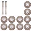 - Senza marca/Generico - SET DISCHI DIAMANTATI PER DREMEL 8PZ + 2 GAMBI DIAMETRO 50MM