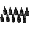 Litoott Set di 10 strumenti per estrarre viti danneggiate, set di estrattori a testa esagonale multi-spline, set di utensili pesanti per estrarre viti danneggiate per rimuovere quelle usurate, arrotondate