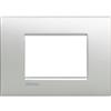 Bticino Placca Air 3 Moduli Tech In Metallo Bticino Serie Living light LNC4803TE
