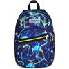 Seven Zaino Scuola Dual ELECTRICVIBE BOY, Doppio Scomparto, Blu, 32 L, Multifunzione, Tasca attrezzata, Tasca laterale porta borraccia, Scomparto porta pc, Scuola media e superiore, Bambini, Ragazzi