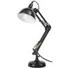 BRUBAKER Lampada da tavolo classica in metallo - con braccio articolato regolabile in altezza - fino a 53 cm di altezza - in color nero