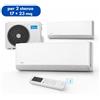 Midea Breezeless E Dual Split 4,10 kW per 2 stanze fino a 23 mq 9.000 + 12.000