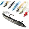 10Pcs Esca Da Pesca Morbido Silicone T Coda Esca Artificiale Con Gancio Taglient