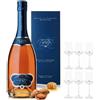 Andrea Da Ponte Libera Grappa Di Prosecco Gran Riserva 70 cl Con 6 Bicchieri