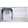 Franke PRONTA CONSEGNA - SPEDIZIONE IMMEDIATA Lavello da Incasso 1 Vasca con Gocciolatoio a Destra Inox Logica Line LLX 611-L 86 x 50 Franke 101.0085.775 85863822