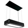 Silverline 4390 LIGHTLINE Cappa a Isola sospesa con cavi 120 cm Nera Opaca - 4390.2.733.02