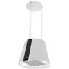 Silverline 4386 PURE PLUS Cappa a Isola sospesa con cavi diametro 50 cm Bianco Perla Teconologia Drop Control Anticondensa - 4386.5.733.04