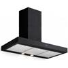 Silverline PRONTA CONSEGNA - SPEDIZIONE IMMEDIATA Silverline 3170 Cappa a Parete 90 cm Nero con camino - 3170.9.733.06