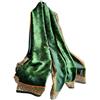 Trillion London® - Sciarpa in seta da donna, firmata, collezione primaverile, leggera, scialle avvolgente, beige, adatta per la vita quotidiana e viaggi, finitura liscia e morbida, Verde, 180 * 90 cm